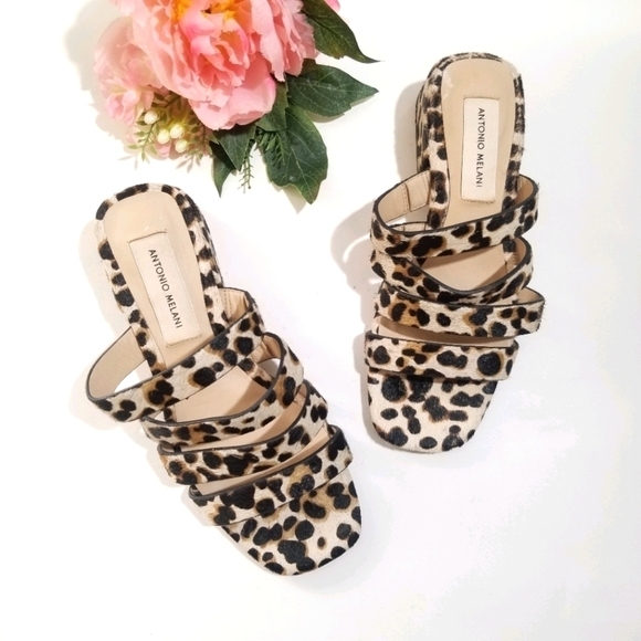 ANTONIO MELANI Cosgrove Leopard Banded Sandal - Picture 2 of 14